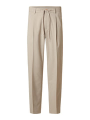 Selected Homme Leroy Pleat Pants - Pure Cashmere
