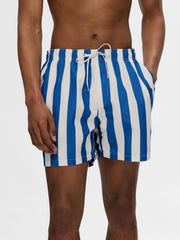 Selected Homme Dane Swimshorts - Nautical Blue / Egret