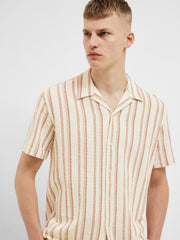Selected Homme West Shirt - Egret Stripes