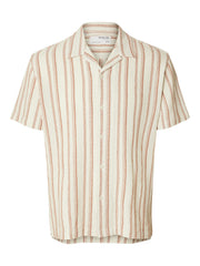 Selected Homme West Shirt - Egret Stripes