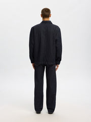 Selected Homme - Regular Denim Jacket in Dark Blue