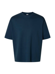 Selected Homme - Relaxed O-Neck Tee in Key Largo