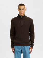 Selected Homme - Half Zip Knit in Delicioso