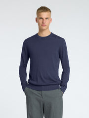Selected Homme Tray Long Sleeve Merino Knit - Oceana Blue