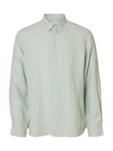 Selected Homme Kylian Linen Shirt - Aqua