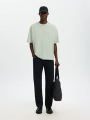 Selected Homme Organic Relax Aspen T-Shirt Aqua Grey