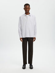 Selected Homme - Oxford Shirt in Bright White/Stripes