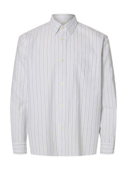Selected Homme - Oxford Shirt in Bright White/Stripes