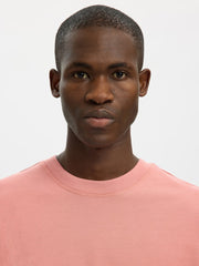 Selected Homme Organic - Relax Aspen O-Neck in Rose Dawn T-Shirt