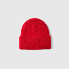 Selected Alpaca Blend Beanie- Equestrian Red