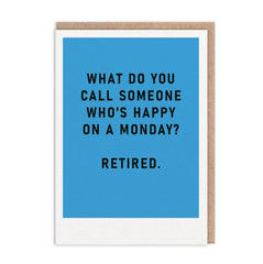 Ohh Deer Happy Monday Retirement Card