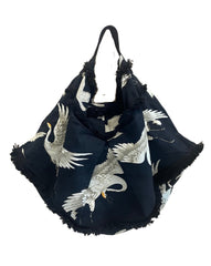 Stork Black Slouch Bag-One Hundred Stars