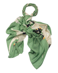 Stork Pea Green Scarf One Hundred Stars