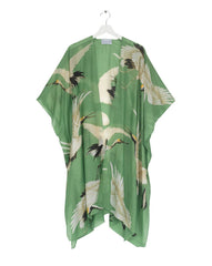 One Hundred Stars Stork Pea Green Throwover