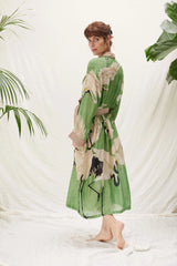 One Hundred Stars Gown Stork Pea Green