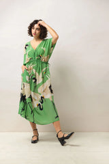 One Hundred Stars String Dress Stork Pea Green