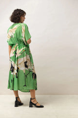 One Hundred Stars String Dress Stork Pea Green