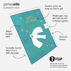 James Ellis Birds and Flowers Anniversary Card