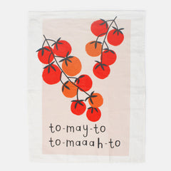 Caroline Gardner Tomato/Mono Hearts Tea Towel Set of 2