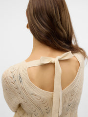 Vero Moda Verena Back Detail Pullover - Birch