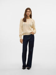 Vero Moda Verena Back Detail Pullover - Birch