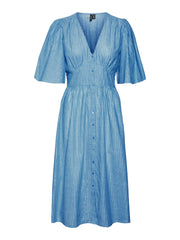 Vero Moda Ines Dress - Riviera/ White