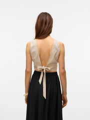 Vero Moda Milo Crop Top - Silver Lining