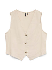 Vero Moda Mymilo Waistcoat - Silver Lining