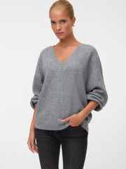 Vero Moda Demi Pullover - Medium Grey/Mel