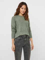 Vero Moda - Doffy O-Neck Blouse - Laurel Wreath/Melange