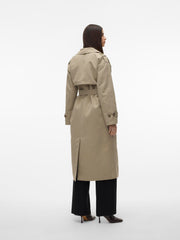 Vero Moda Chloe Long Trench Coat - Laurel Oak