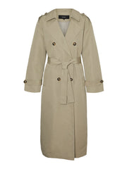 Vero Moda Chloe Long Trench Coat - Laurel Oak