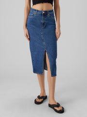 Vero Moda Veri Denim Skirt - Medium Wash
