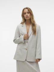 Vero Moda Cassidy Loose Blazer - Vapor Blue/Melange