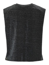 Vila Glitenna Top - Black Beauty/Silver