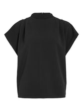 Vila - Merlano Funnel Neck Top in Black