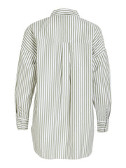 Vila Darma Loose Button Shirt - Oil Green