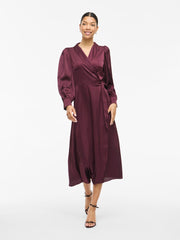 Vila Vienna Ravenna Dress - Fig