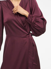Vila Vienna Ravenna Dress - Fig