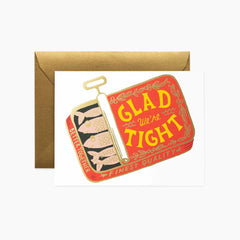 Rifle Paper Glad We’re Tight Sardines Card