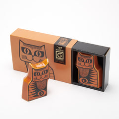 Magpie Gifts - Hornsea Cat Cruet Set - Orange