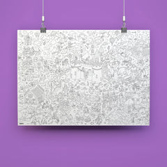 OMY Giant Colouring Poster - Magic
