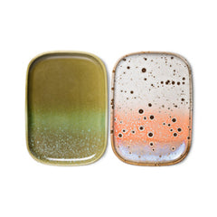 HKliving 70’s Ceramics Small Trays Set of Two - Atlas