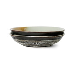 HKliving 70’s Ceramic Curry Bowls Upside Down - Set of 2