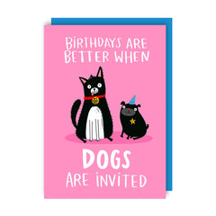 Lucy Maggie Designs Dogs Invited Birthday Card