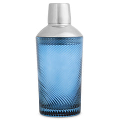 Uberstar Twist Glass Cocktail Shaker - Blue