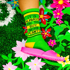 Gumball Poodle Gym Socks- It's Always OK To Buy More Plants