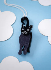 Tatty Devine - Curious Cat Pendant Necklace