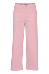 Fransa Hanna Wide Leg Jeans - Pink Frosting