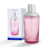 Uberstar Twist Glass Cocktail Shaker - Pink